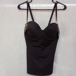 Maidenform Firm Control Cami Shapewear Black 36B Underwire Bra Cup DM1006 NWT